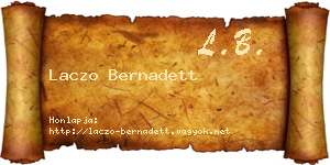 Laczo Bernadett névjegykártya